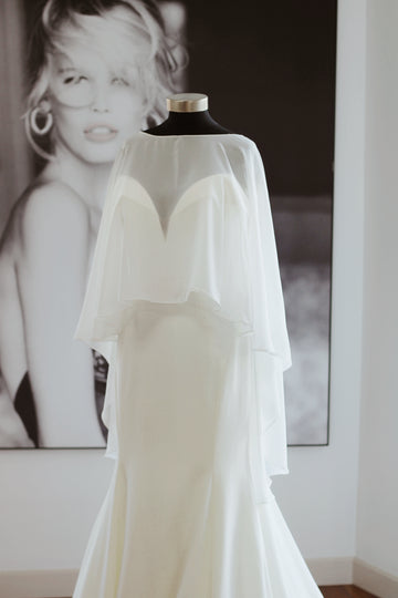 Chiffon Wedding Cape